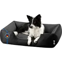 BedDog hondenmand LUPI, vierkant hondenkussen, grote hondenbed, hondensofa, hondenhuis, met afneembare hoez, wasbaar, maat S-XXXL