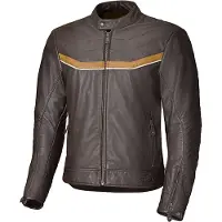 Held Heyden Bruin Beige Leren Motorjas Maat 60