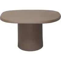 Vente-unique Salontafel van metaal - Taupe - ZINARA