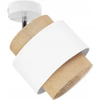 Light11 HOME Plafondlamp, wandlamp, lampenkap, boho-stijl, jute, 20 cm