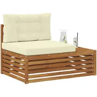 vidaXL Buitenhoekbank Naturel 115 x 83 x 73 cm Massief Acacia Hout