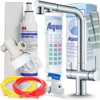 ARI Keukenmengkraan Venom 2 met aansluiting voor waterfilter, uitschuifbare douche, 360° draaibaar, chroom