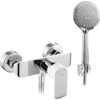 REA Bloom - Douchekraan - Wit, Zilver - 13,5X9,5X9,5Cm
