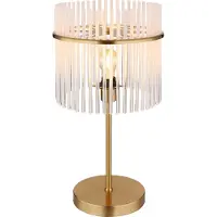 Globo Gouden tafellamp Gorley met glas Ø 30cm