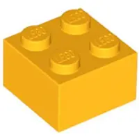 LEGO 2x2 steen 3003 - 50 stuks, lichtoranje
