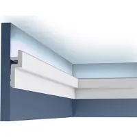 ORAC Decor C394 MODERN STEPS Kroonlijst Indirecte verlichting Lijstwerk Plafondlijst 2 m