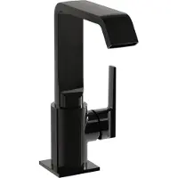 Vitra Wasbakmengkraan met zijhendels, zwart, glanzend | A4261639