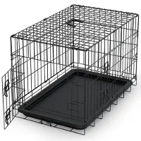 Avalo Hondenbench XXL - Opvouwbare Kooi - 2 Deuren - 122x74x80 cm - Zwart