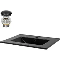 LuxeBath Wastafel 610x465x175 mm, wit, keramisch