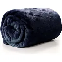 Unique living | enzo plaid 130x180cm dark blue
