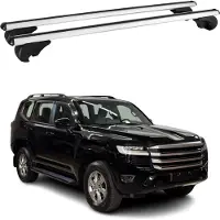 Omtec Draagbalken, basisset voor Toyota Land Cruiser J250, modeljaar 2024, aluminium, zilver, 2-delig