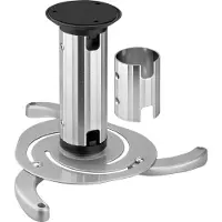 Goobay Beamer plafondbeugel, zilver, M (verpakking met 1 stuk)
