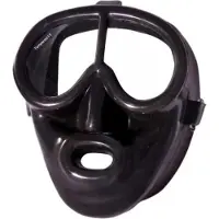 Tecnomar Pegasus Rubber Facial Mask Zwart