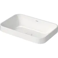 Duravit Happy D.2 plus wastafel, 60 cm, antraciet, mat, zonder overloop, zonder afvoerkraanplaat