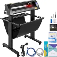 Vevor Vinyl snijplotter, maximale papierinvoer 870 mm, foliesnijder met maximale snijbreedte 780 mm, snijplotter met maximale snijsnelheid 800 mm/s, semi-automatische hobbyplotter met signeersoftware