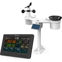 Bresser Weerstation - Air Mon - 7-in-1 Sensor met Zonnepaneel - Met App - Meet o.a. UV