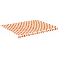 Syfax Vervangingsdoek voor luifel 4,5x3,5 m polyester geel en oranje