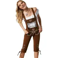 Dressforfun Lederhose Walchensee XL - verkleedkleding kostuum halloween verkleden feestkleding carnavalskleding carnaval feestkledij partykleding - 302823
