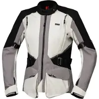 IXS Tourster-STX 1.0 Waterdichte Dames Light Grijs Textiele Motorjas Maat L
