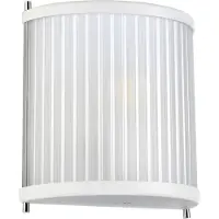 Elstead Lighting LED Wandlamp Corona | 1X E27 Max 60W | White Satin Painted/ Polished Nickel