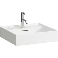 Laufen Kartell opzetwastafel, 1 kraangat, met overloop, 500x460mm, H8163320001041