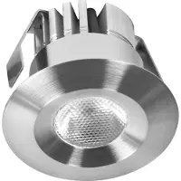 Osram Mini Spot LED inbouwspot 6W satijn nikkel IP44, set van 5 plafondspots 42mm 480lm, badkamer keuken warm wit 3000K