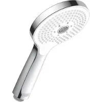 Duravit Handdouche 3 Standen Click! MinusFlow – Douchekop Ø120 mm – Waterbesparend – EasyClean – Chroom Hoogglans