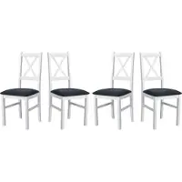 LeafDesign Eetkamerstoel - Set van 4x Nilo 10, wit, hygge 96