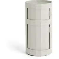 HAY Facet Kastje Misty Grey | 110 (1 large + 1 small door, H71) | With feet and castors