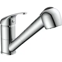 Eisl GRANDE VITA CLASSIC keukenkraan - Mengkraan - met uittrekbare Sproeier - Chroom
