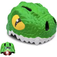 Crazy Safety Crocodile, fietshelm, junior, groen