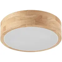 LINDBY Plafondlamp , Tanju, dimbare, Hout, Woonkamer, Hout, Landhuis / Rustiek