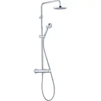 Kludi Logo - Dual Shower system doucheset met thermostaat, 20 cm, chroom 6809205-00