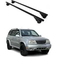 Omac Bagagedrager voor Suzuki Grand Vitara, modeljaren 1998-2005, metalen, zwart, 2 stuks