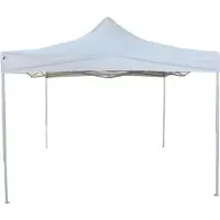 Vdd - Partytent - Easy Up - Paviljoen - Opvouwbaar Draagbaar - Evenementen Tent - Camping - Waterdicht - Met Draagtas - Wit - 3 x 3m
