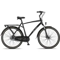 Altec Herenfiets Omega 28 Inch 55 cm Heren 7V Hydraulische schijfrem Matzwart