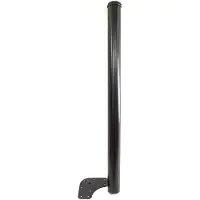 Emuca Tafelpoot, D. 60 mm, verstelbaar 870-890 mm, Staal, Zwart