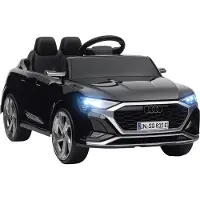 AIYAPLAY Electric Ride-on Car-Kunststof, Metaal-98L x 49,5B x 43H cm-Zwart