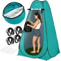Outtec Pop Up Douchetent - Omkleedtent - Mobiele Douchcabine - incl Draagtas - 118 x 118 x 190 cm
