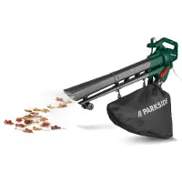 Parkside Elektrische bladzuiger - bladblazer - 3-in-1: krachtige ventilator, efficiënte zuiger en geïntegreerde hakselfunctie
