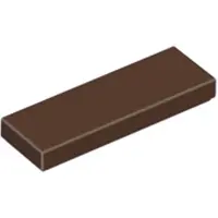 LEGO 1x3 tegels 63864 - 250 stuks, donkerbruin