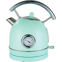 Moa Waterkoker Retro - 1,8 Liter - Elektrische Waterkoker - BPA-vrij - Anti Calcium Filter - RVS - 2200W - Pastel Groen