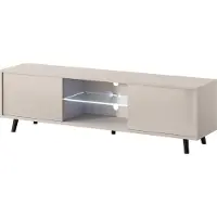 Selsey TV-meubel Inès | Design spaanplaat wit 140x40.5x31.3 cm tv-meubels | NADUVI