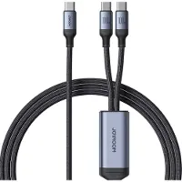 JOYROOM 2 - in - - 2 - in - 1 - kabel - - speedy - serie - SA21-1T2 - USB-C - USB-C / USB-C - 1,5m - zwart