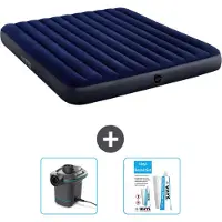 Intex Luchtbed 2-Persoons + Accessoires (3-delig)