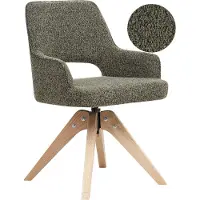 Beliani MORAVIA - Eetkamerstoel - Lichtbeige - Bouclé