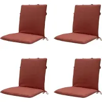 Madison stapelstoelkussen terra canvas eco+ ca. 97x49 cm set van 4