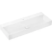 Hansgrohe wastafelblad, model Xevolos E, afmetingen 1200x480 mm, met kraangat(en) en SmartClean coating, artikelnummer 61113450