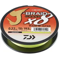 Daiwa J-Braid Grand X8 | 300m 0.13mm / 8.5kg Chartreuse