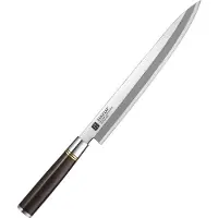 Xinzuo sashimimes 27 cm (SE Series) - sashimi- en sushimes - enkelzijdig geslepen (rechtshandig) - inclusief magnetische houten schede
